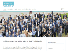 Tablet Screenshot of partnership.assaabloy.de